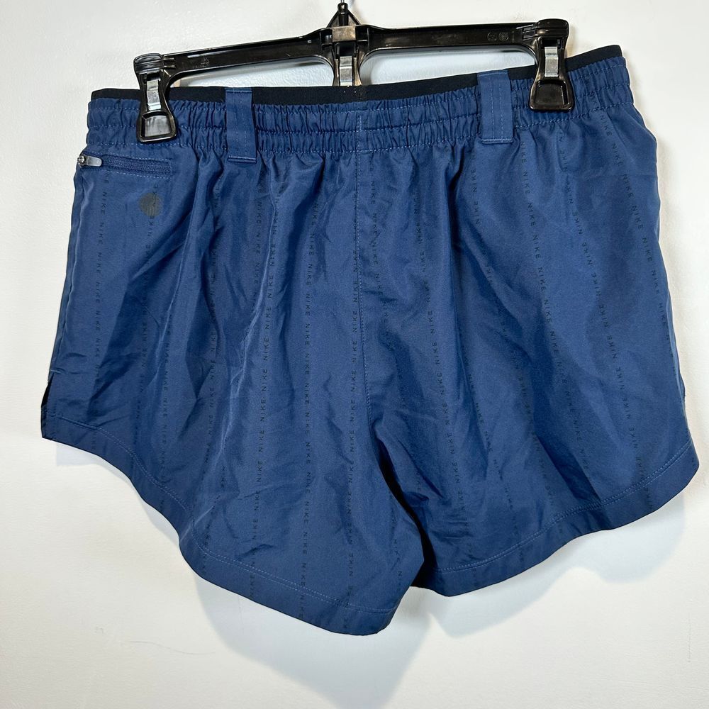 Nike Dri-FIT Running Shorts Athletic Performance Quick Dry Navy Blue Workout - Picture 6 of 7